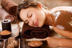 Chocolate massage spa